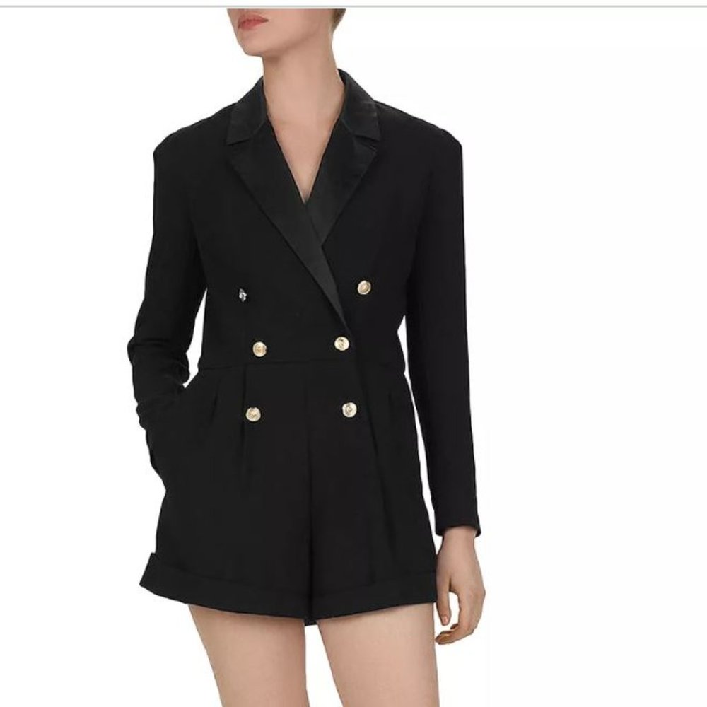 COPY - The Kooples Marta Double-Breasted Crepe Jumpsuit